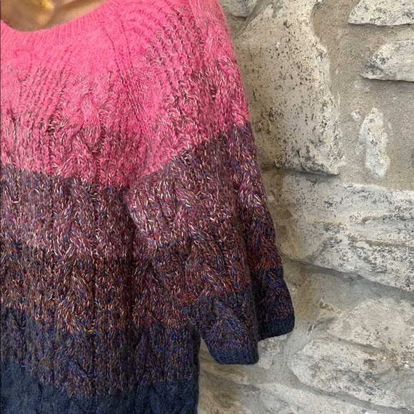 Pink and Blue Gradient Sweater - Picture 2 of 7